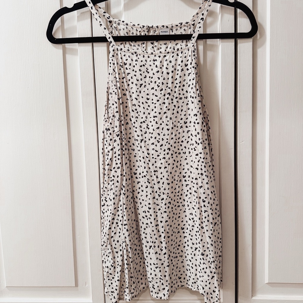 Old Navy Black and White Patterned Top